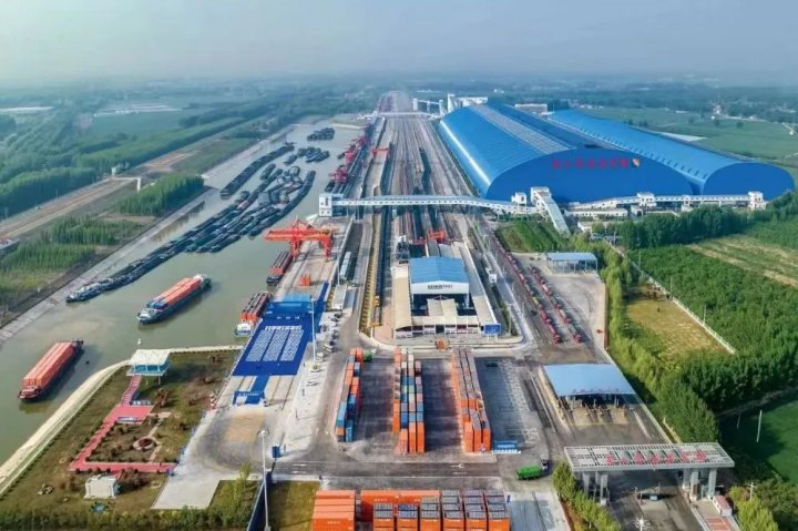 激活千年运河的澎湃动能！梁山港迎来公铁水多式联运通航四周年